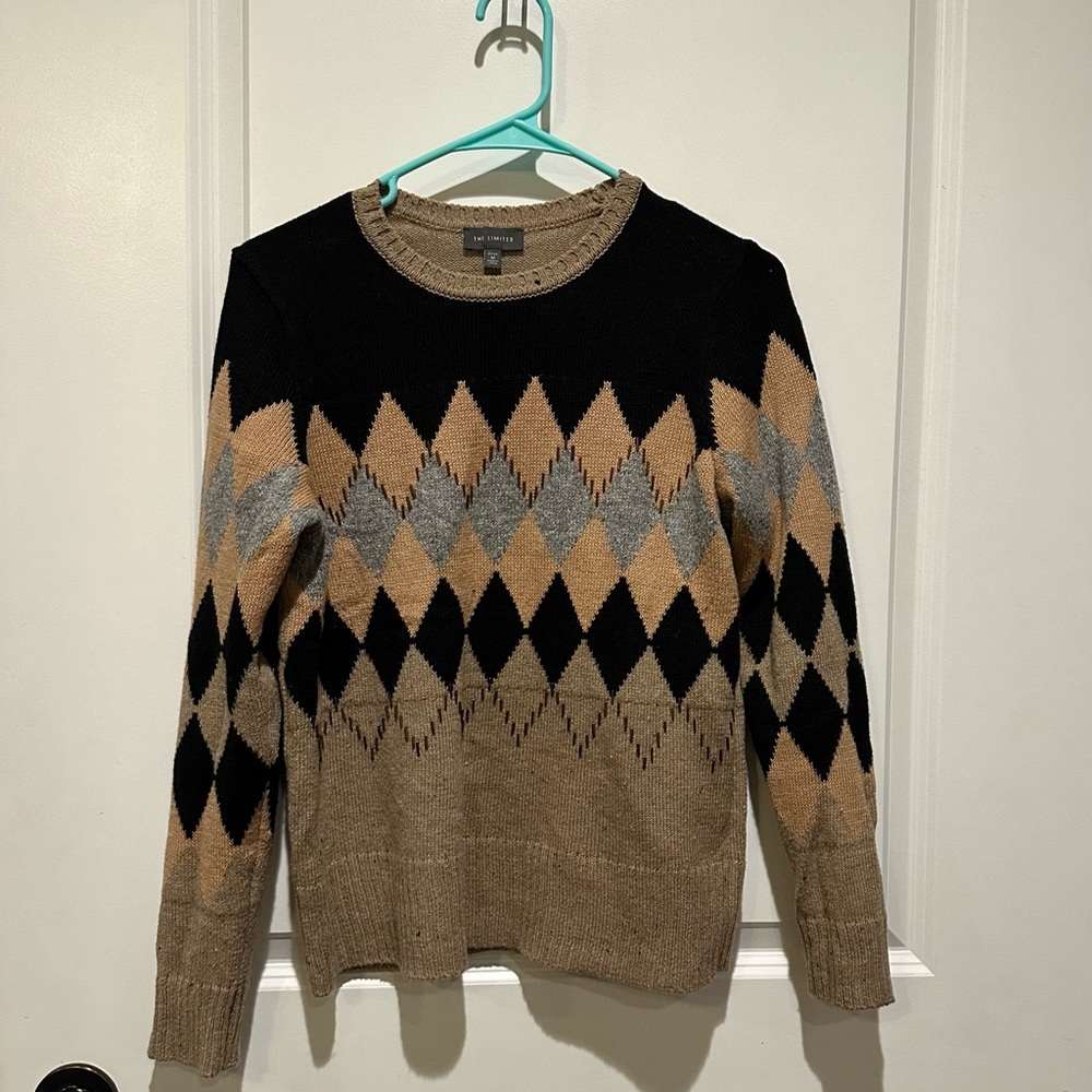 Brown and black sweater